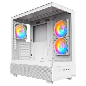 Montech XR with 3 RGB Fans Mid-Tower Gaming Case WHITE